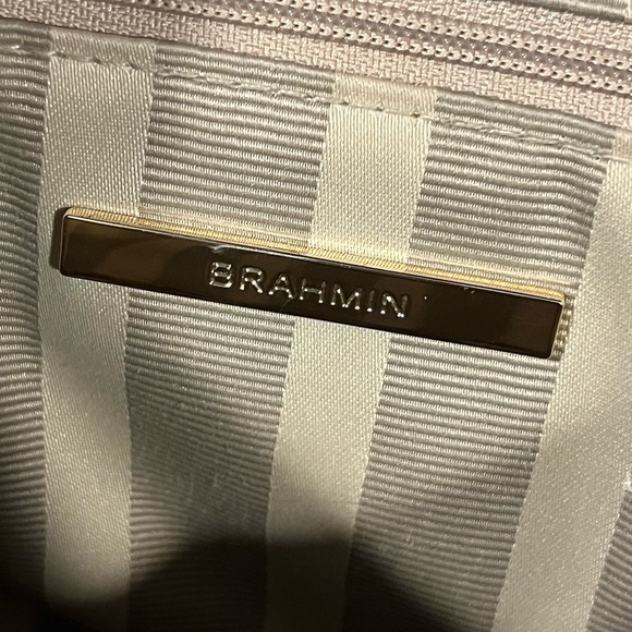 Brahmin Brinley Satchel/Shoulder Bag in Sandshell Varadero - Picture 8 of 10
